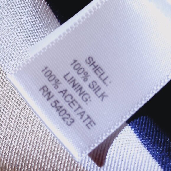 Banana Republic Silk Navy, Gold & Taupe Striped Sheath Dress - Picture 13 of 13